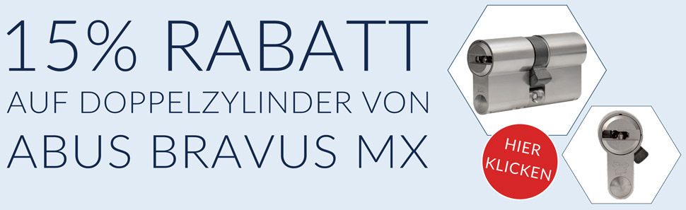 15% Rabatt Doppelzylinder Abus Bravus MX