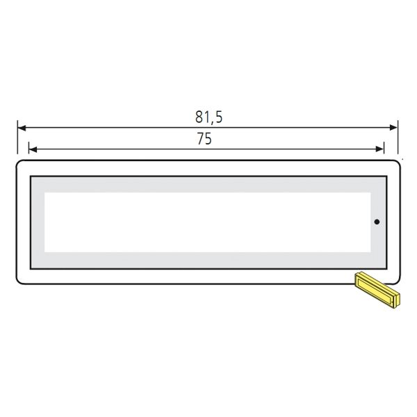 ► RENZ RSA2 Namensschild ohne Gravur 97-9-85356 aus Kunststoff