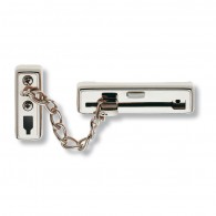 NORCKS 2 Stück Edelstahl-Ketten-Türschutz-Sicherheits-Tür-Kettenschloss mit  Anti-Diebstahl-Kette und Federschloss für die Haussicherheit (Schwarz)